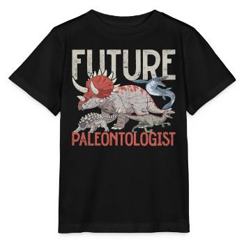 Futur paléontologue Paléontologie des dinosaures - T-shirt bio MINI CREATOR Stanley/Stella Enfant - noir - Devant - Mikhail (115cm)