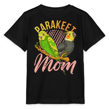 Sittich Mama Vogel Muttertag Geschenk Sittich - Stanley/Stella Kinder T-Shirt MINI CREATOR  - Schwarz - Vorne - Mikhail (115cm)