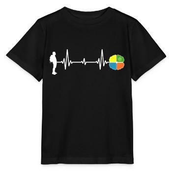 Geocache outdoor-life Wanderheld Schnitzeljagd - Stanley/Stella Kinder T-Shirt MINI CREATOR  - Schwarz - Vorne - Mikhail (115cm)