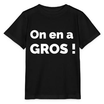 On en a gros - T-shirt bio MINI CREATOR Stanley/Stella Enfant - noir - Devant - Mikhail (115cm)
