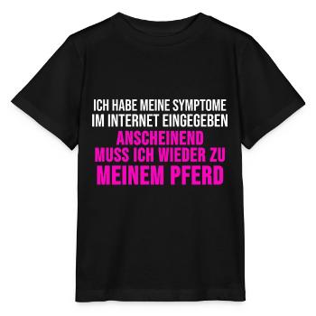 Proverbes de chevaux TShirt cheval Proverbes équestres Cadeau - T-shirt bio MINI CREATOR Stanley/Stella Enfant - noir - Devant - Mikhail (115cm)