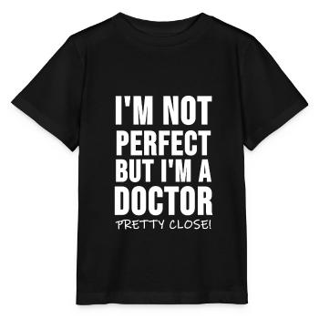 Doctor shirt doctors doctor student emergency doctor gift - Stanley/Stella MINI CREATOR Kids’ T-Shirt - black - Front - Mikhail (115cm)