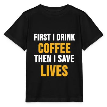 Doctor shirt doctors doctor student emergency doctor gift - Stanley/Stella MINI CREATOR Kids’ T-Shirt - black - Front - Mikhail (115cm)