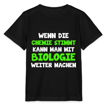 Cadeau de biochimie biologiste TShirt étudiant en biologie - T-shirt bio MINI CREATOR Stanley/Stella Enfant - noir - Devant - Mikhail (115cm)