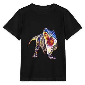 T-Rex - T-shirt bio MINI CREATOR Stanley/Stella Enfant - noir - Devant - Mikhail (115cm)