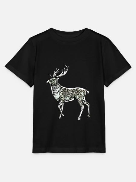 Hirsch - Stanley/Stella Kinder T-Shirt MINI CREATOR  - Schwarz