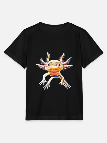 Axolotl - Stanley/Stella Kinder T-Shirt MINI CREATOR - Schwarz