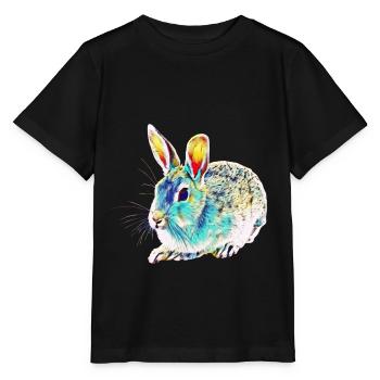 Kaninchen - Stanley/Stella Kinder T-Shirt MINI CREATOR  - Schwarz - Vorne - Mikhail (115cm)