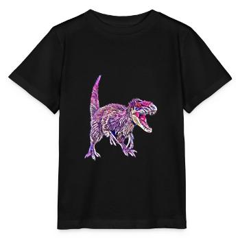 Dinosaures - T-shirt bio MINI CREATOR Stanley/Stella Enfant - noir - Devant - Mikhail (115cm)