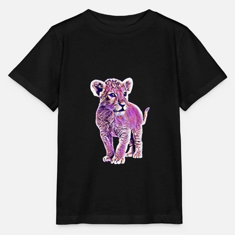 Lion - T-shirt bio MINI CREATOR Stanley/Stella Enfant - noir