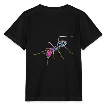 Ameise - Stanley/Stella Kinder T-Shirt MINI CREATOR  - Schwarz - Vorne - Mikhail (115cm)