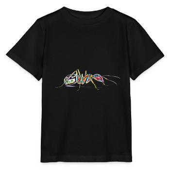 Ameise - Stanley/Stella Kinder T-Shirt MINI CREATOR  - Schwarz - Vorne - Mikhail (115cm)