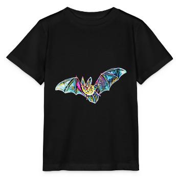 chauve-souris - T-shirt bio MINI CREATOR Stanley/Stella Enfant - noir - Devant - Mikhail (115cm)