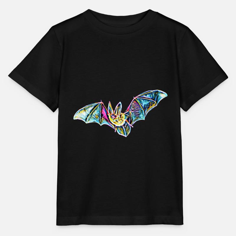 Fledermaus - Stanley/Stella Kinder T-Shirt MINI CREATOR  - Schwarz