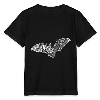 chauve-souris - T-shirt bio MINI CREATOR Stanley/Stella Enfant - noir - Devant - Mikhail (115cm)