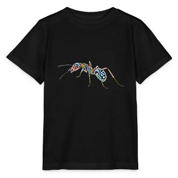 Ameise - Stanley/Stella Kinder T-Shirt MINI CREATOR  - Schwarz - Vorne - Mikhail (115cm)