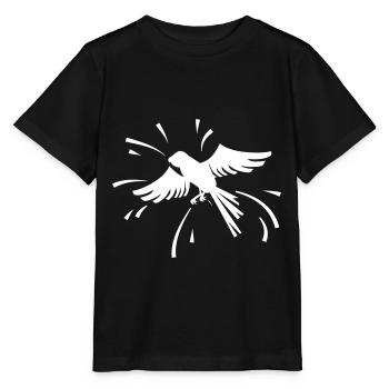 Weißer Raubvogel - Stanley/Stella Kinder T-Shirt MINI CREATOR  - Schwarz - Vorne - Mikhail (115cm)