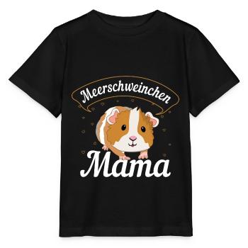 Meerschweinchen Mama | Meerschweinchen Geschenk - Stanley/Stella Kinder T-Shirt MINI CREATOR  - Schwarz - Vorne - Mikhail (115cm)