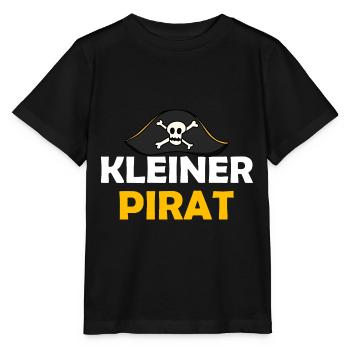 Kleiner Pirat Kapitän - Stanley/Stella Kinder T-Shirt MINI CREATOR  - Schwarz - Vorne - Mikhail (115cm)