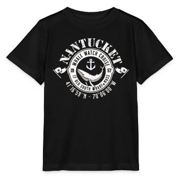 Nantucket whale watch cruise - T-shirt bio MINI CREATOR Stanley/Stella Enfant - noir - Devant - Mikhail (115cm)