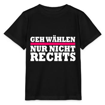 GEH WÄHLEN - Stanley/Stella Kinder T-Shirt MINI CREATOR  - Schwarz - Vorne - Mikhail (115cm)