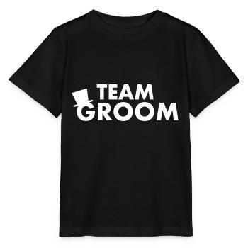 Team groom - Stanley/Stella MINI CREATOR Kids’ T-Shirt - black - Front - Mikhail (115cm)