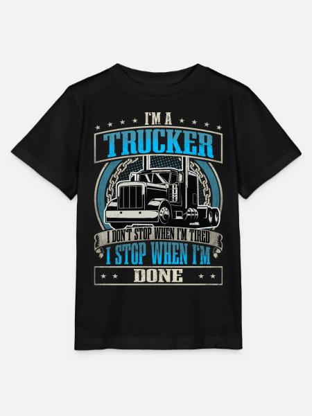 LKW Fahrer - Stanley/Stella Kinder T-Shirt MINI CREATOR - Schwarz