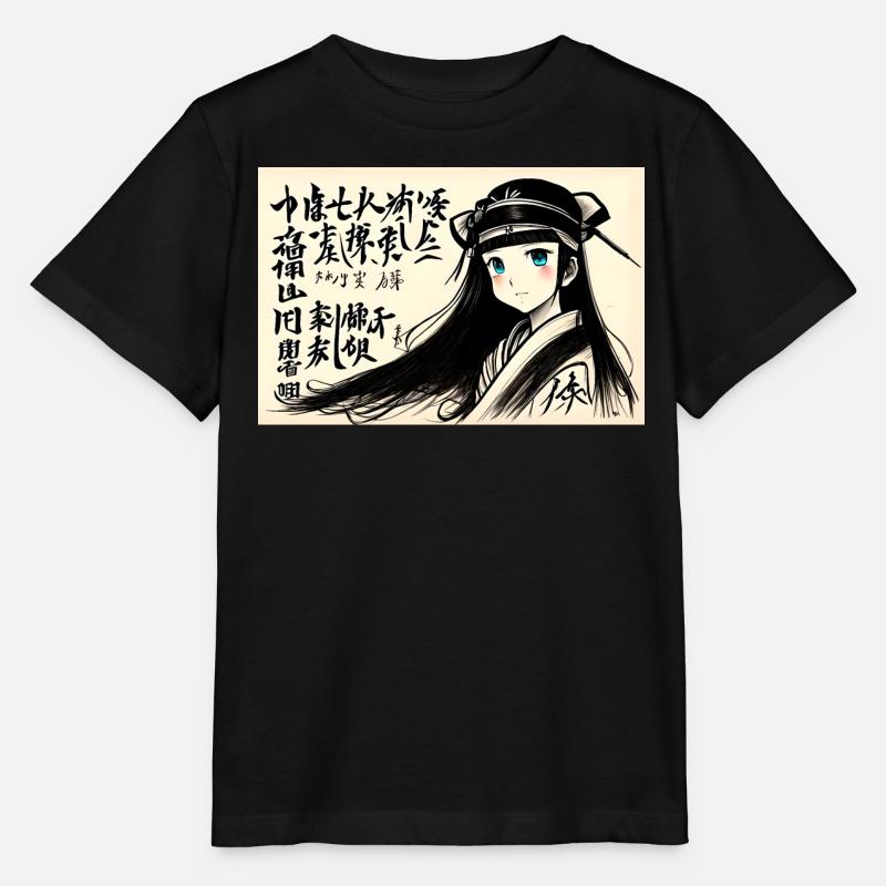 Fille asiatique - T-shirt bio MINI CREATOR Stanley/Stella Enfant - noir