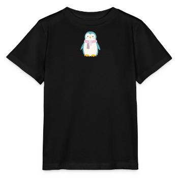 Penguin Dots Scandinavian Nursery Kids - Stanley/Stella MINI CREATOR Kids’ T-Shirt - black - Front - Mikhail (115cm)