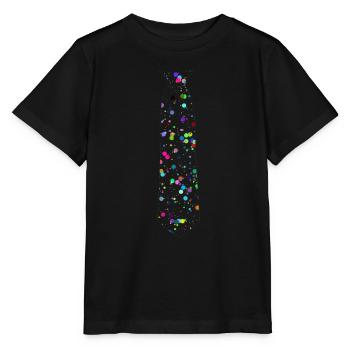 Krawatte Punkte Kreise Hintergrund Transparent - Stanley/Stella Kinder T-Shirt MINI CREATOR  - Schwarz - Vorne - Mikhail (115cm)
