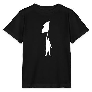 Supporter / Football Association Ultra Drapeau - T-shirt bio MINI CREATOR Stanley/Stella Enfant - noir - Devant - Mikhail (115cm)