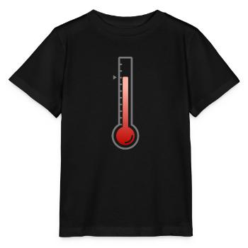 Thermomètre - T-shirt bio MINI CREATOR Stanley/Stella Enfant - noir - Devant - Mikhail (115cm)