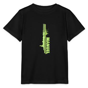 Cadeau pour Manuel - T-shirt bio MINI CREATOR Stanley/Stella Enfant - noir - Devant - Mikhail (115cm)