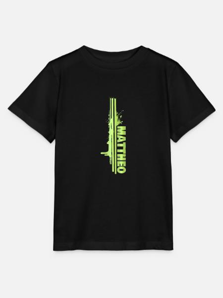 Mattheo als Farbklecks - Stanley/Stella Kinder T-Shirt MINI CREATOR  - Schwarz