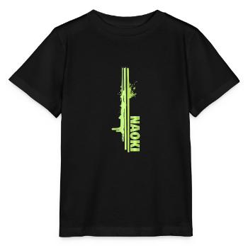 Farbklecks Naoki - Stanley/Stella Kinder T-Shirt MINI CREATOR  - Schwarz - Vorne - Mikhail (115cm)