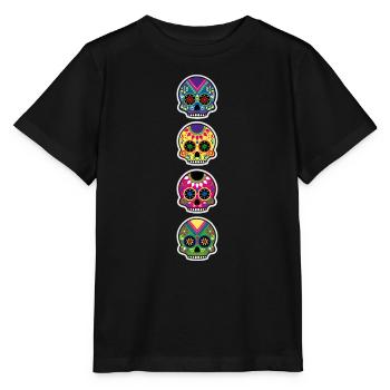 Happy and free The skulls players - Stanley/Stella MINI CREATOR Kids’ T-Shirt - black - Front - Mikhail (115cm)