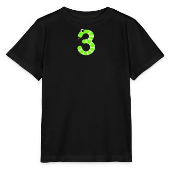 Numéro 3 Snake Kids - T-shirt bio MINI CREATOR Stanley/Stella Enfant - noir - Devant - Mikhail (115cm)