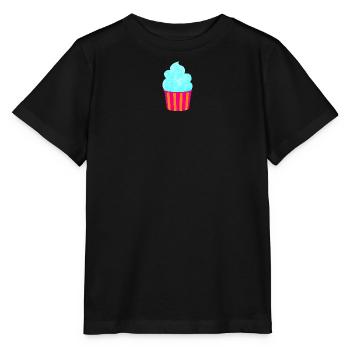 Cream Cream Cup Strips Cyan Summer Cream - Stanley/Stella MINI CREATOR Kids’ T-Shirt - black - Front - Mikhail (115cm)