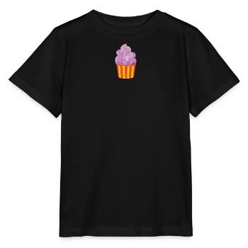 Cream Cream Mug Strips Purple Summer Cream - Stanley/Stella MINI CREATOR Kids’ T-Shirt - black - Front - Mikhail (115cm)
