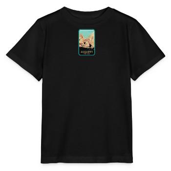 Falaises emblématiques de l'Algarve: Vue originale - T-shirt bio MINI CREATOR Stanley/Stella Enfant - noir - Devant - Mikhail (115cm)