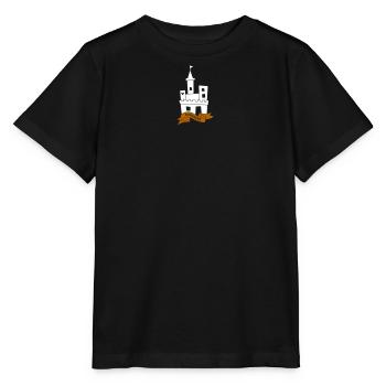 lord of the castle homeowner fairy tale castle castle Illu Castle - Stanley/Stella MINI CREATOR Kids’ T-Shirt - black - Front - Mikhail (115cm)