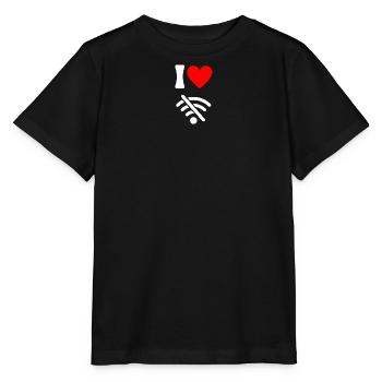 J'adore Offline - Détox Digitale sans Wifi - T-shirt bio MINI CREATOR Stanley/Stella Enfant - noir - Devant - Mikhail (115cm)
