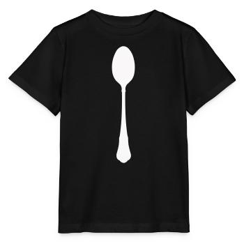 Spoon Silhouette - Stanley/Stella MINI CREATOR Kids’ T-Shirt - black - Front - Mikhail (115cm)