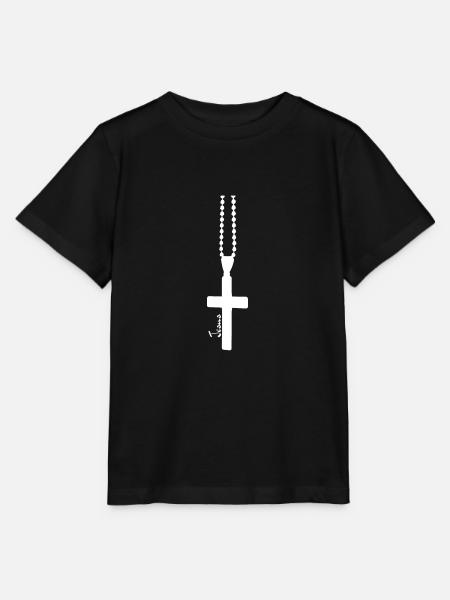 christian christianity belief cross - Stanley/Stella MINI CREATOR Kids’ T-Shirt - black