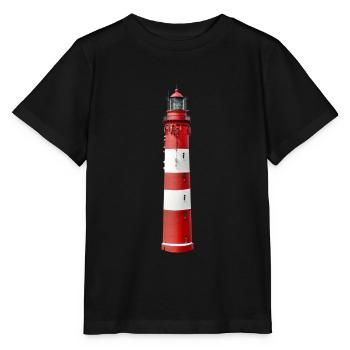 Leuchtturm freigestellt, rot weiß - Stanley/Stella Kinder T-Shirt MINI CREATOR  - Schwarz - Vorne - Mikhail (115cm)