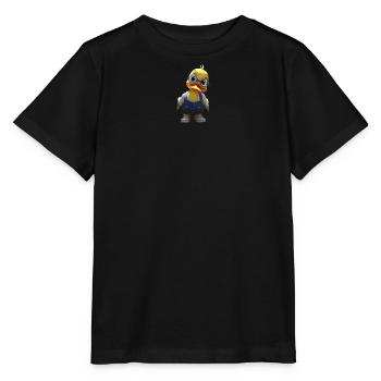 Lunettes Duck en Salopette en Denim - T-shirt bio MINI CREATOR Stanley/Stella Enfant - noir - Devant - Mikhail (115cm)