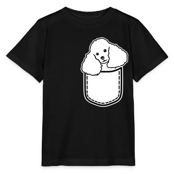 Caniche - T-shirt bio MINI CREATOR Stanley/Stella Enfant - noir - Devant - Mikhail (115cm)