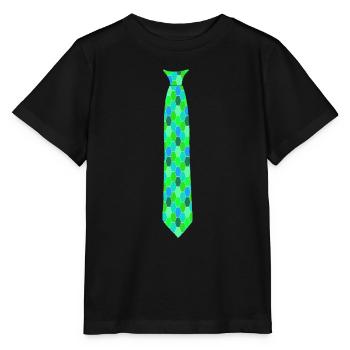 Tie Dots Pattern Colorful Suit - Stanley/Stella MINI CREATOR Kids’ T-Shirt - black - Front - Mikhail (115cm)
