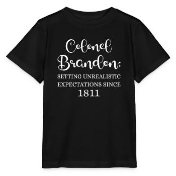 Colonel Brandon: Unrealistische Erwartungen setzen - Stanley/Stella Kinder T-Shirt MINI CREATOR  - Schwarz - Vorne - Mikhail (115cm)