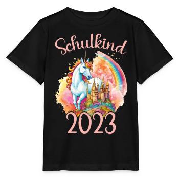 Schoolchild 2023 School enrollment unicorn school pupil - Stanley/Stella MINI CREATOR Kids’ T-Shirt - black - Front - Mikhail (115cm)